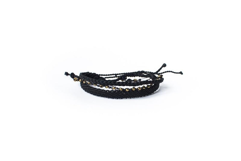 Kit Pulseiras Preto Loja Hai