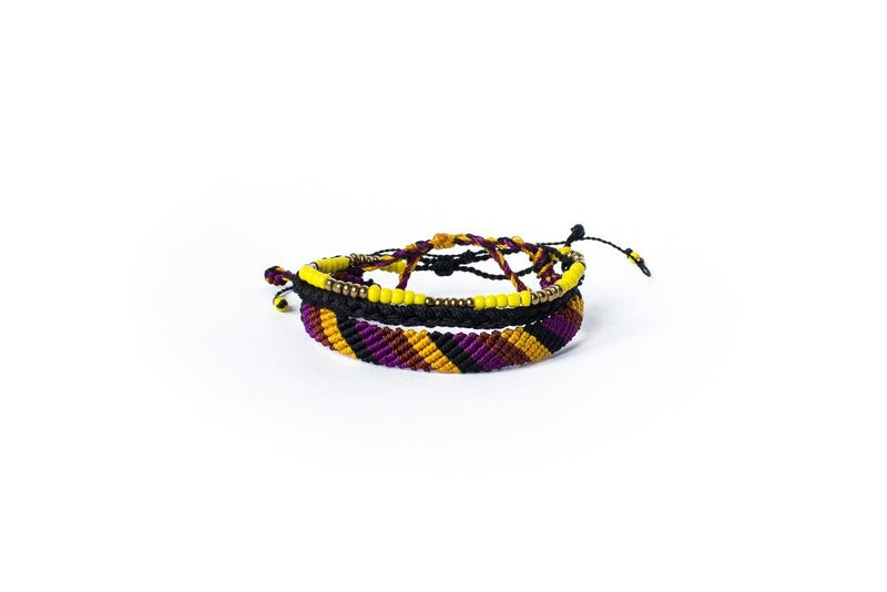 Kit Pulseiras Roxo Loja Hai